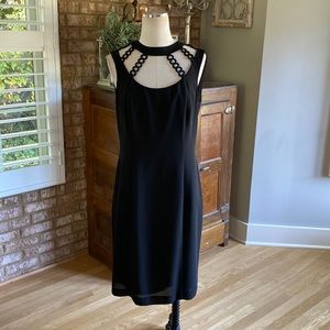 JOSEPH RIBKOFF CREATIONS BLACK FORMAL PARTY DRESS 12 EXCELLENT